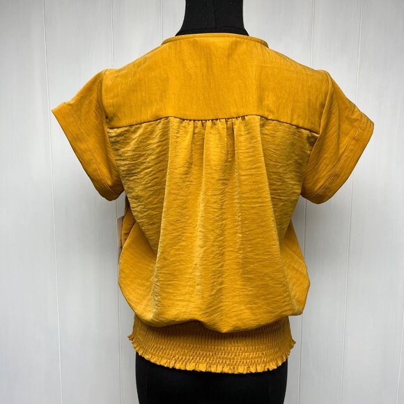 Nine West NWT Faux Wrap Top Size Small Tie Front Fall Color - Picture 5 of 9